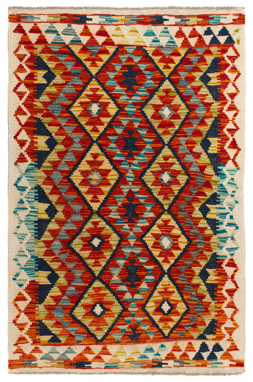 Kilim afegão | 126x81cm