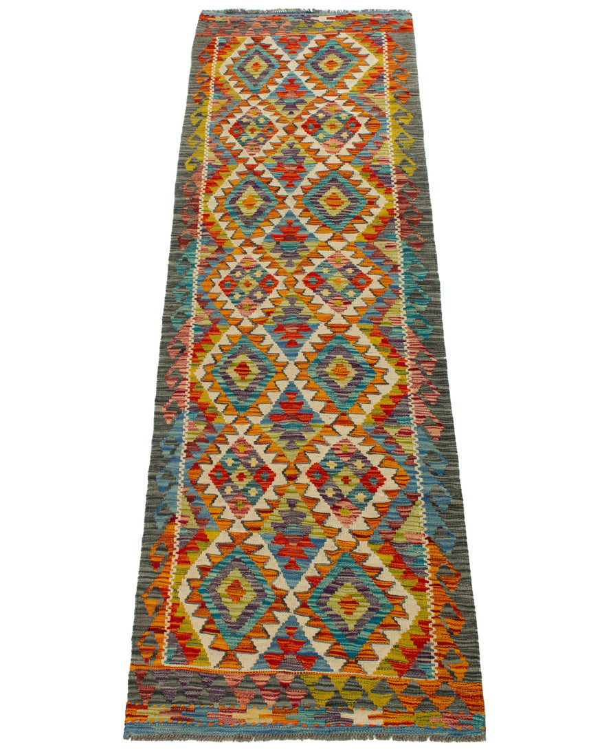 Kilim Afgano | 259 x 80 cm