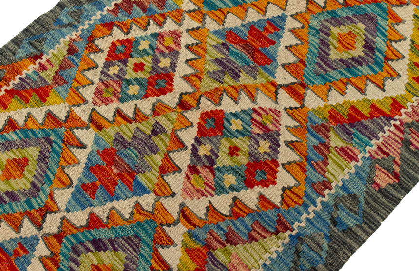 Kilim Afgano | 259 x 80 cm
