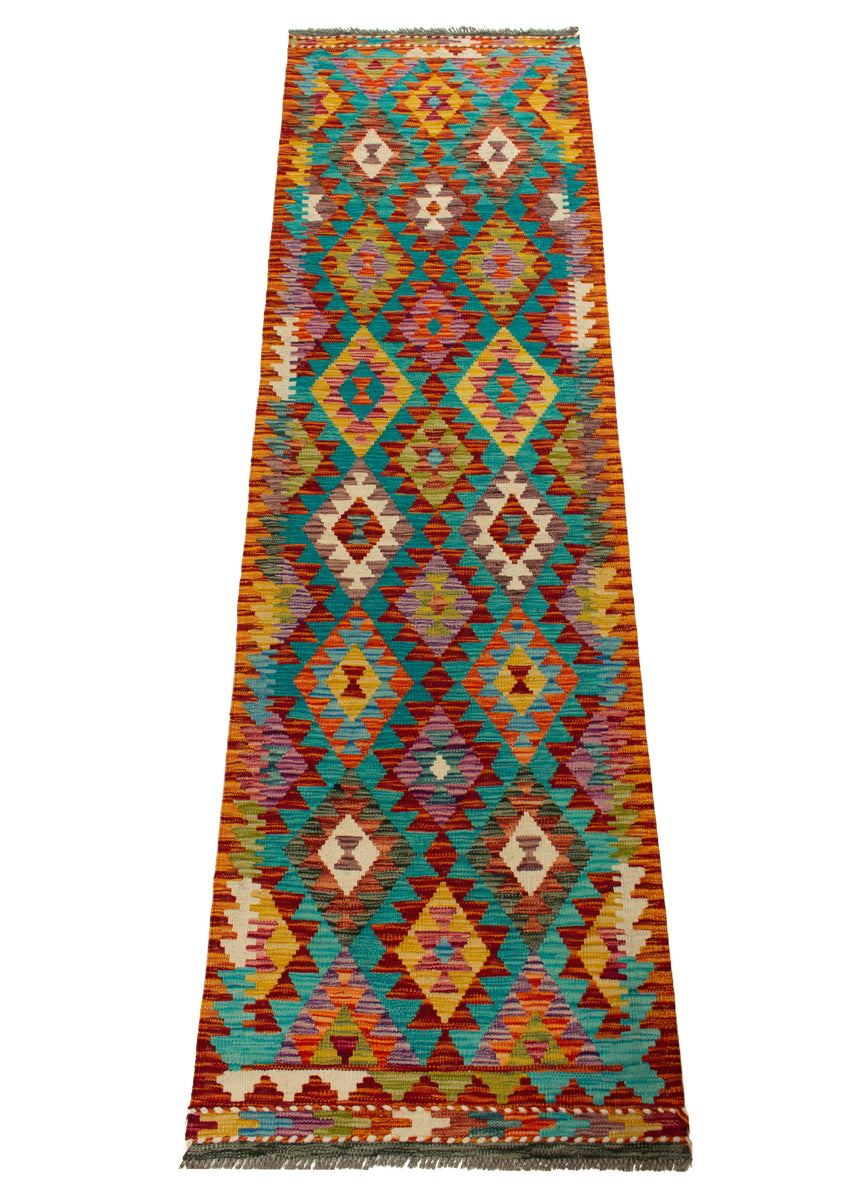 Kilim Afgano | 257 x 78 cm