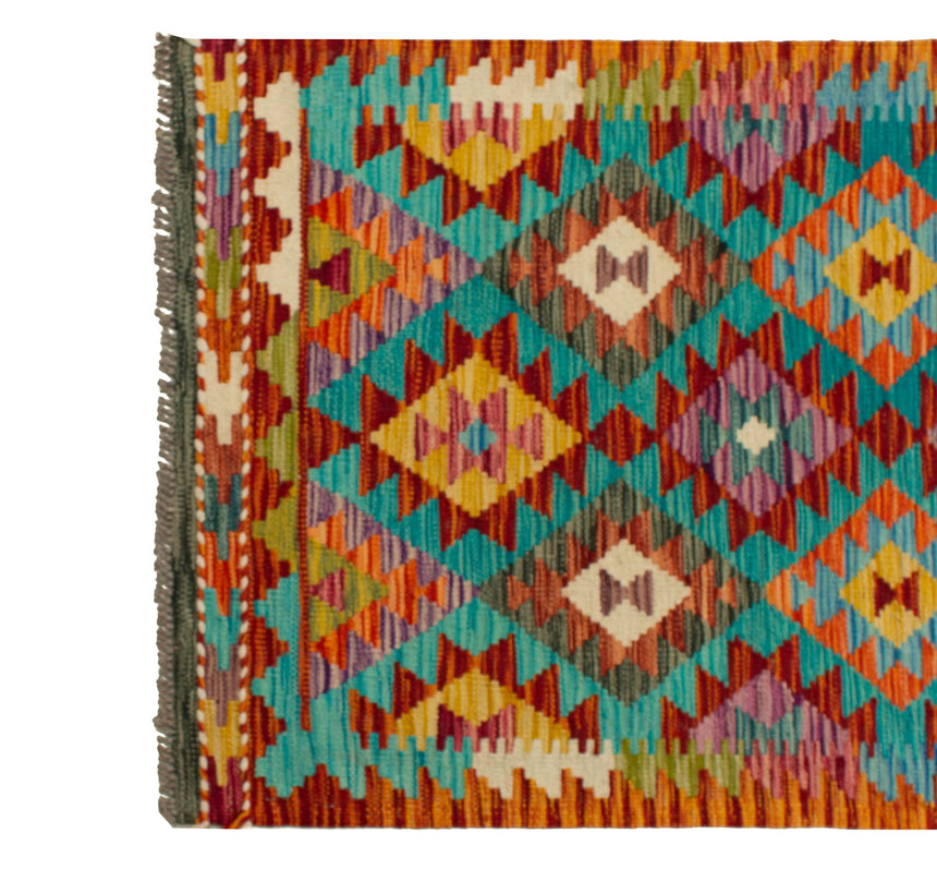 Kilim Afgano | 257 x 78 cm