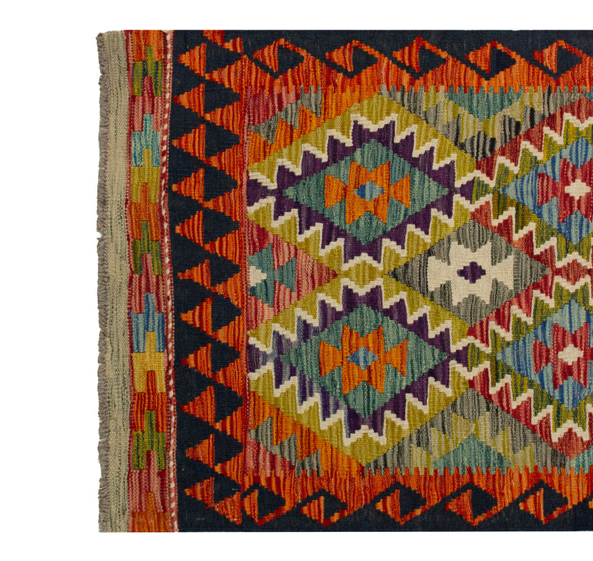 Afghan Kilim | 379 x 79 cm