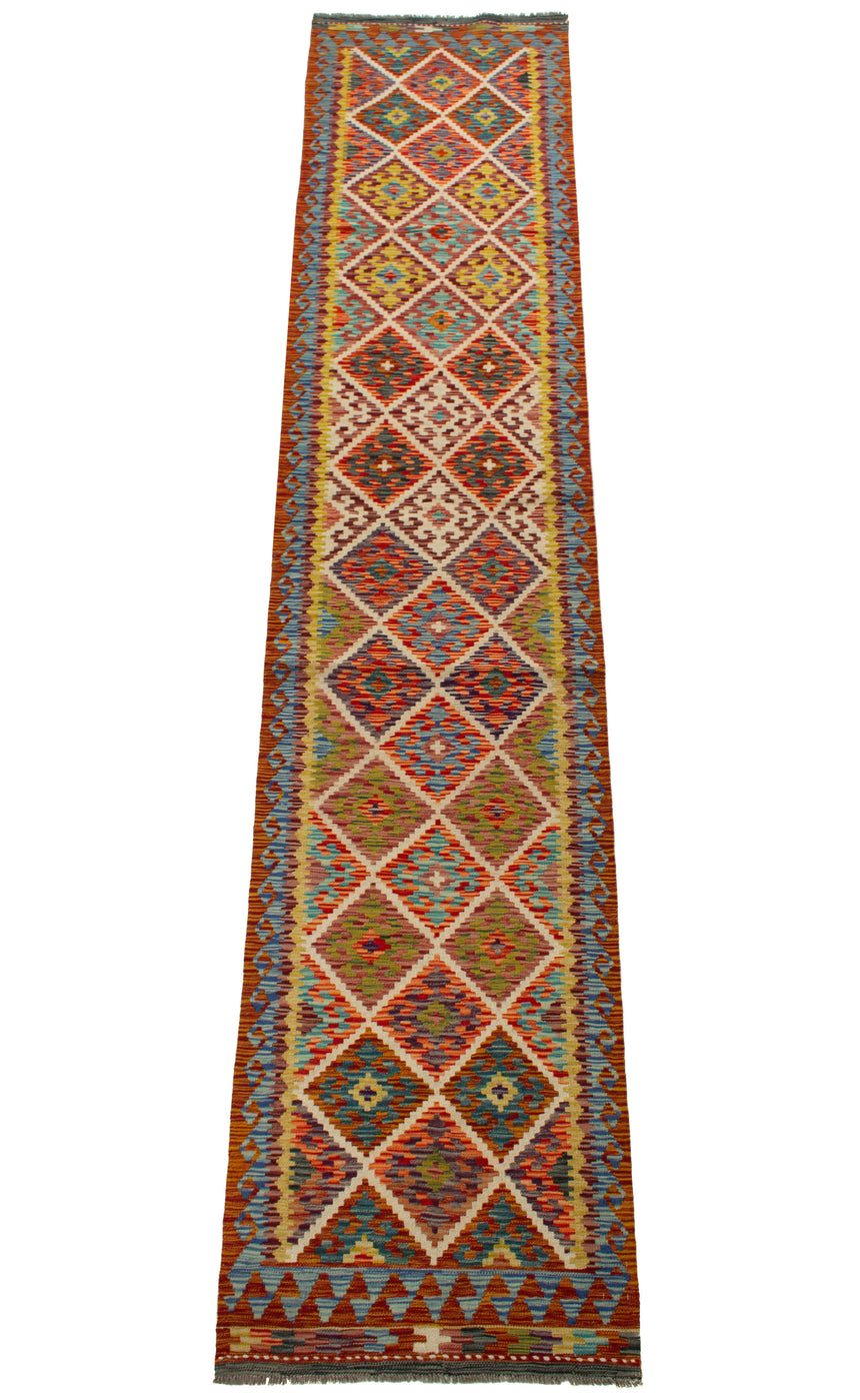Kilim afegão | 389x80cm