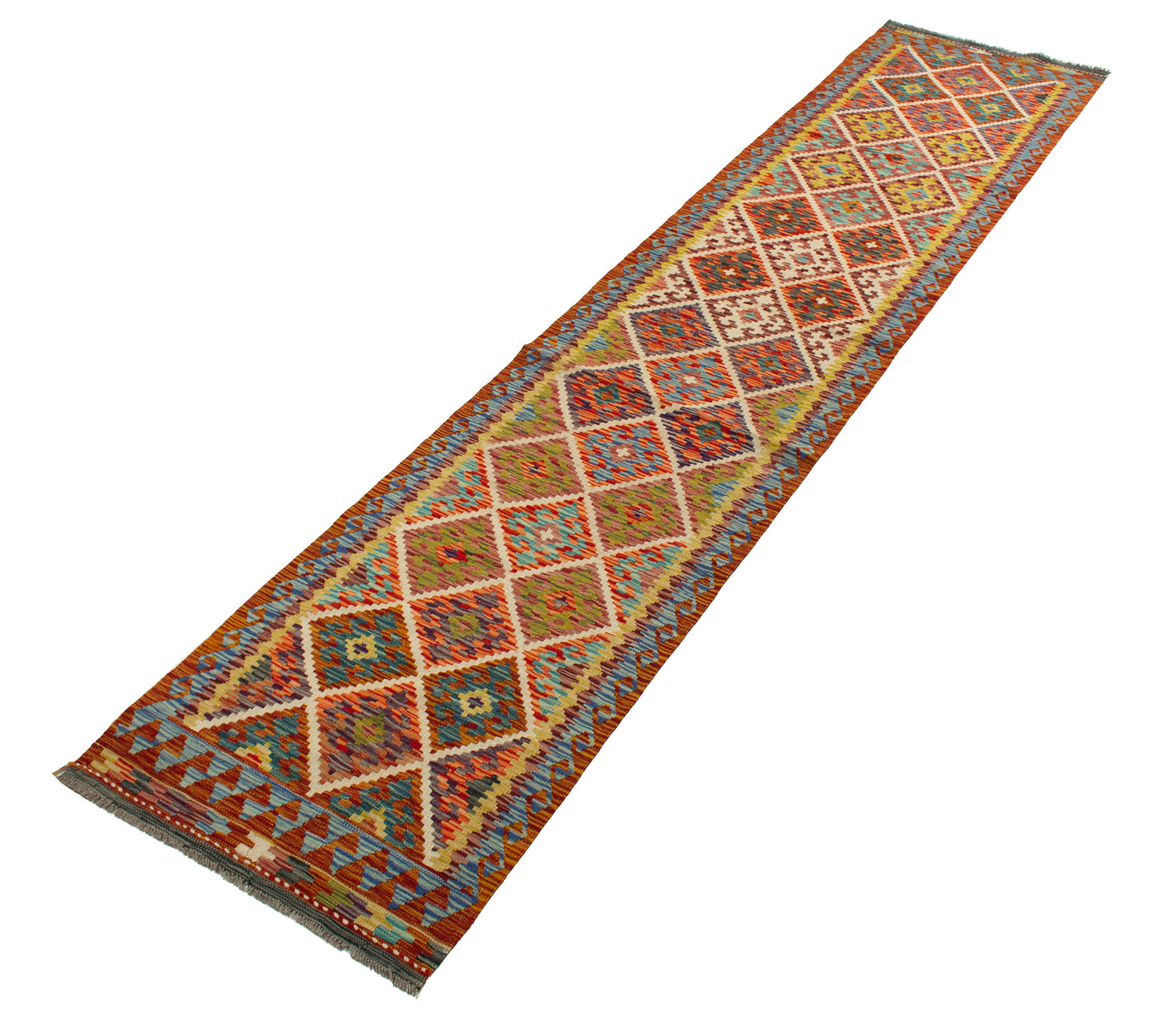 Kilim Afgano | 389 x 80 cm