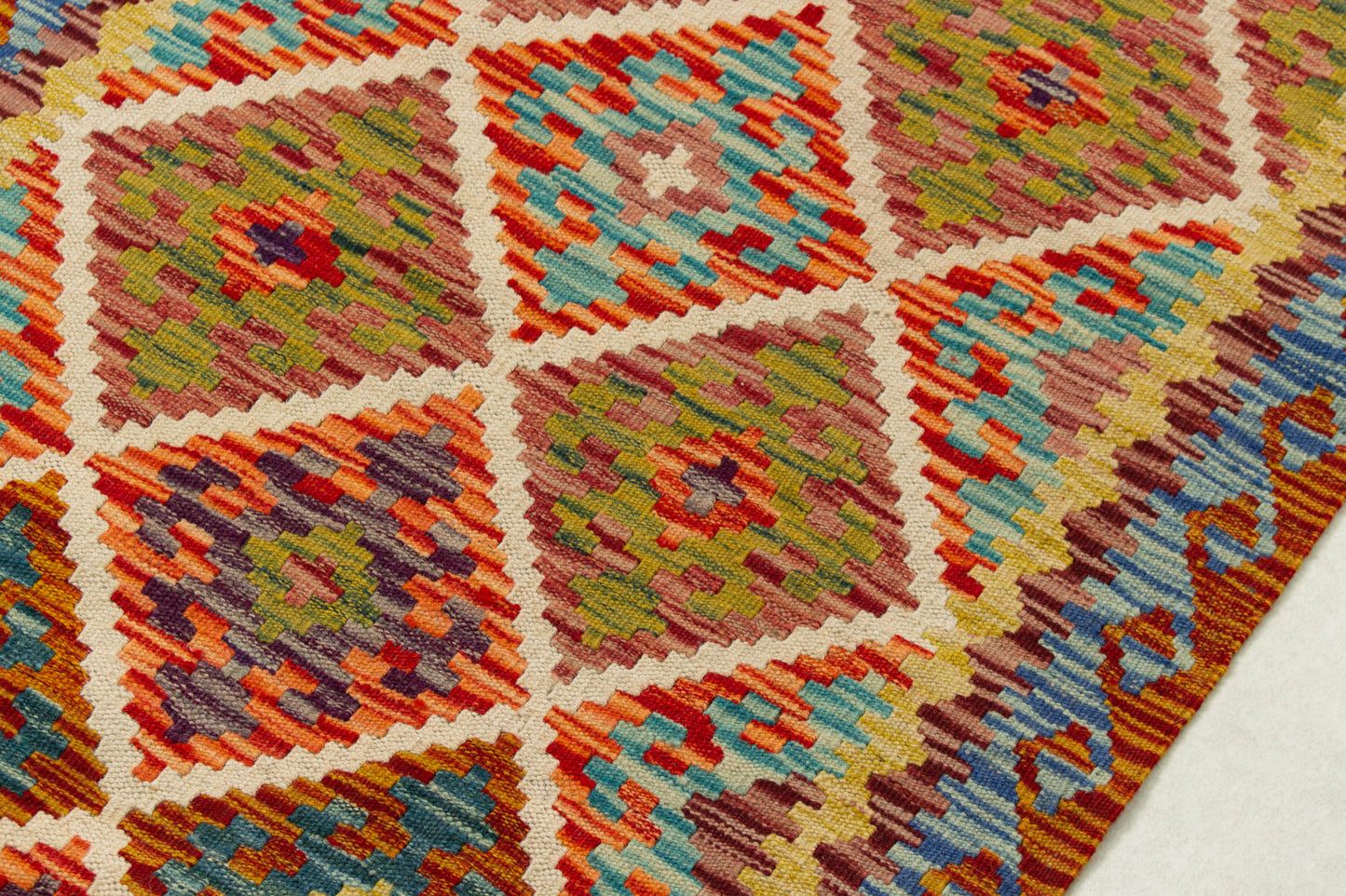 Kilim Afgano | 389 x 80 cm