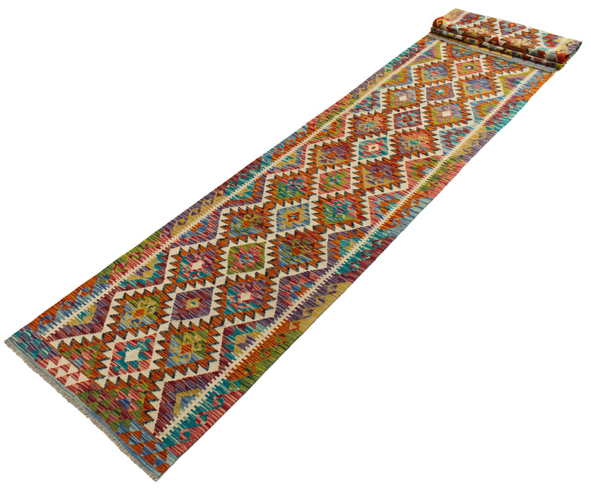 Kilim Afgano | 585 x 82 cm