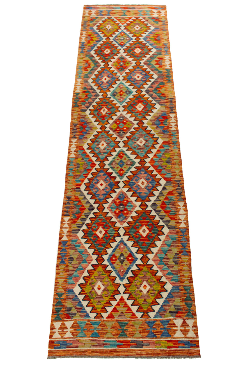 Kilim Afgano | 299 x 79 cm