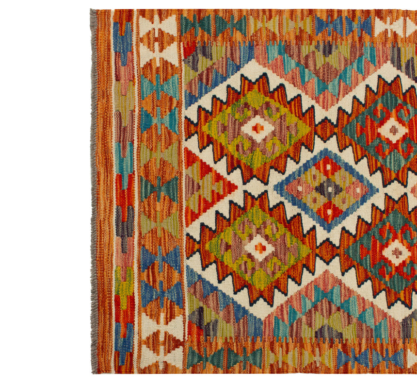 Kilim Afgano | 299 x 79 cm