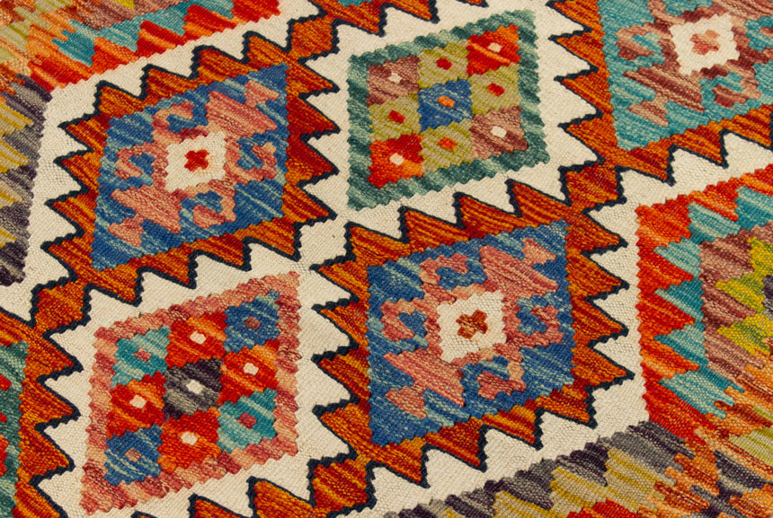 Kilim Afgano | 299 x 79 cm