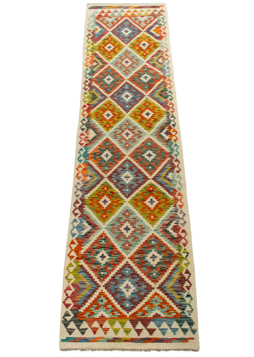 Kilim Afgano | 303 x 80 cm