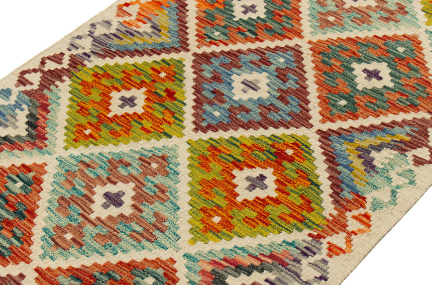 Kilim Afgano | 303 x 80 cm