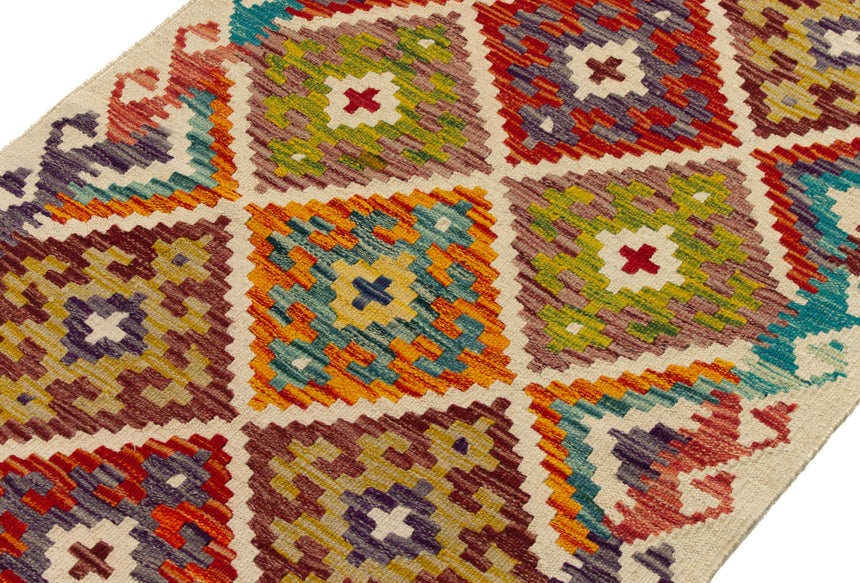 Kilim Afgano | 305 x 79 cm