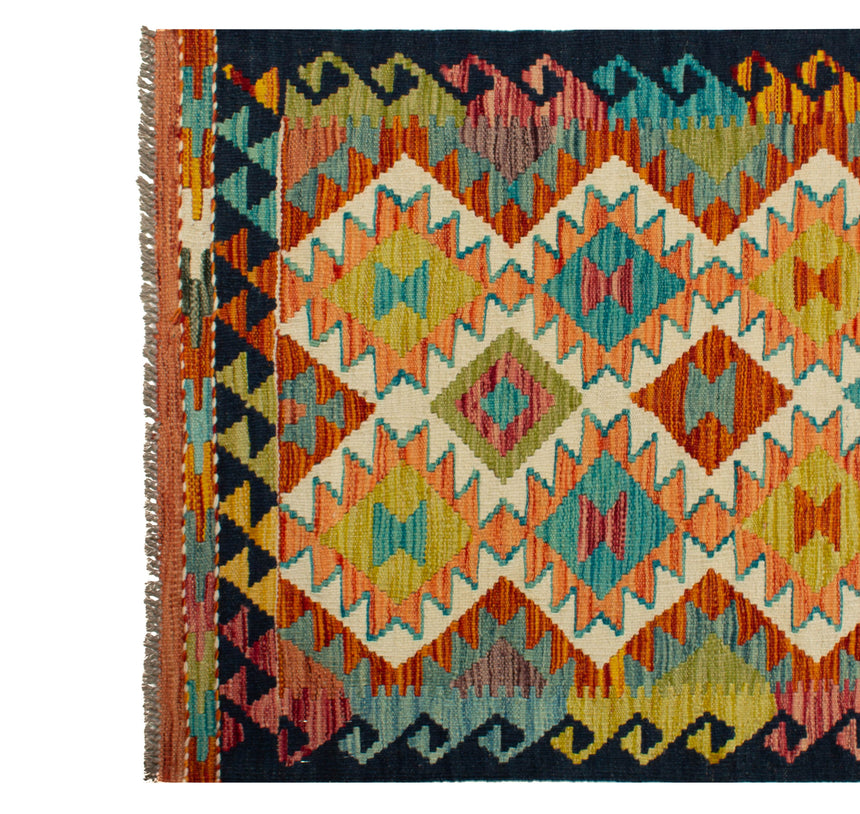 Kilim Afgano | 297 x 78 cm