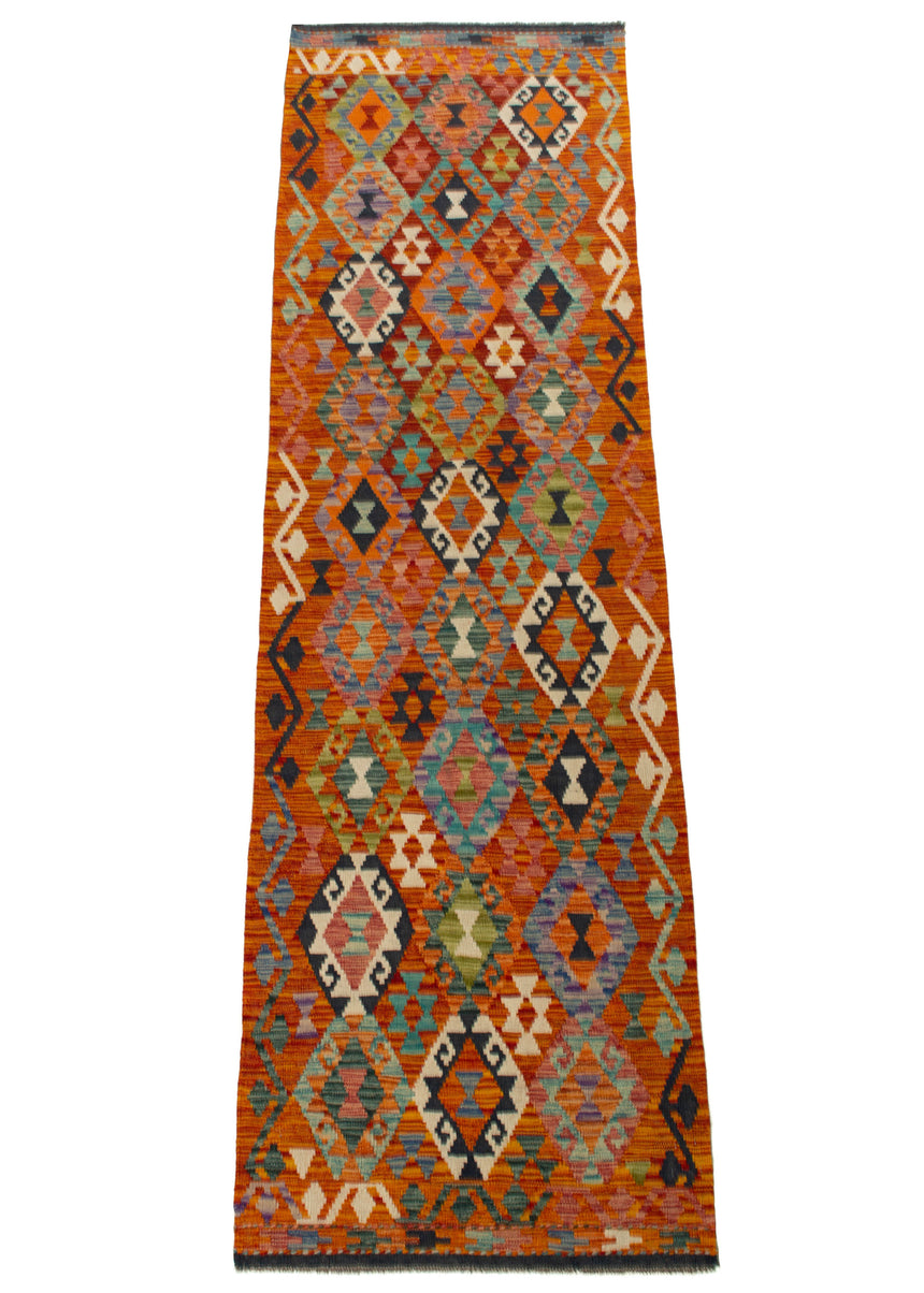 Kilim Afgano | 298 x 81 cm