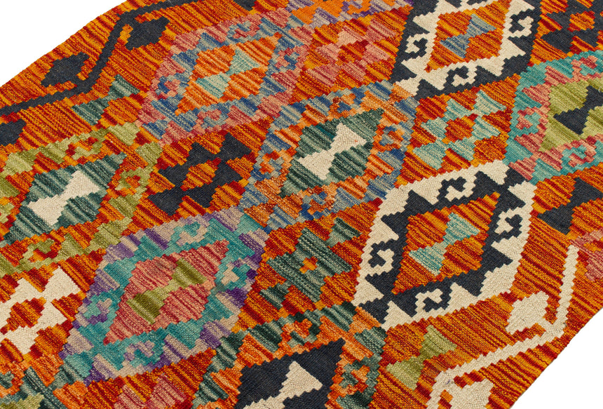 Kilim Afgano | 298 x 81 cm