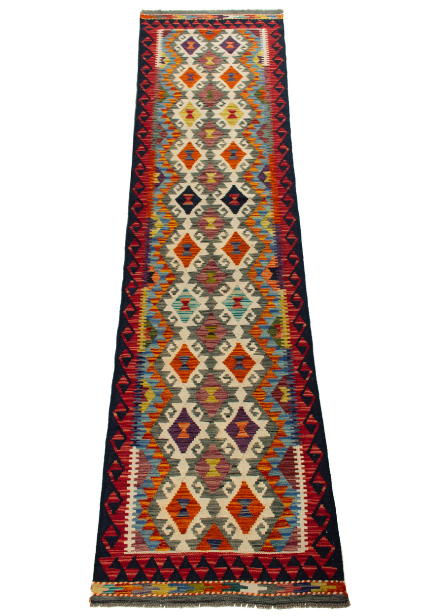 Kilim Afgano | 296 x 80 cm