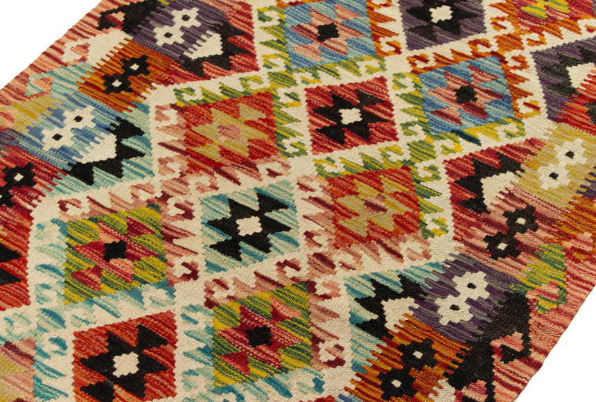 Kilim Afgano | 292 x 81 cm