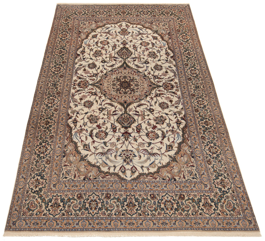 Nain 9La Habibian Persian Rug, Antique 70 Years | 433 x 255 cm