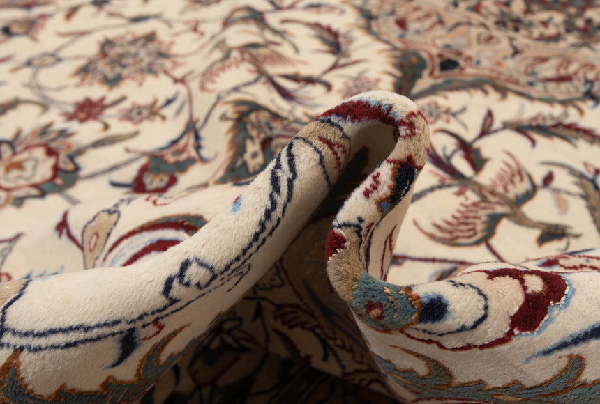 Nain 9La Habibian Persian Rug, Antique 70 Years | 433 x 255 cm