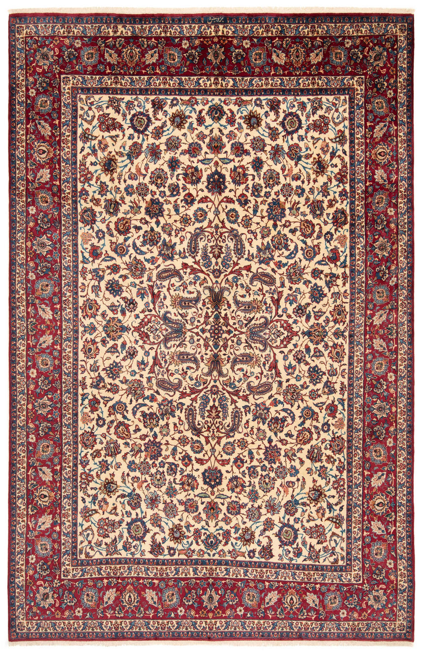 Alfombra Persa Yazd Antigua 80 Años | 452 x 297 cm