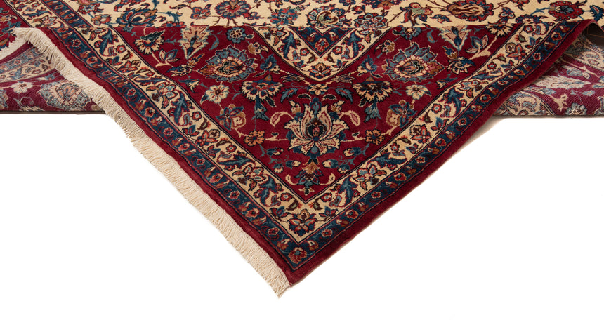 Alfombra Persa Yazd Antigua 80 Años | 452 x 297 cm