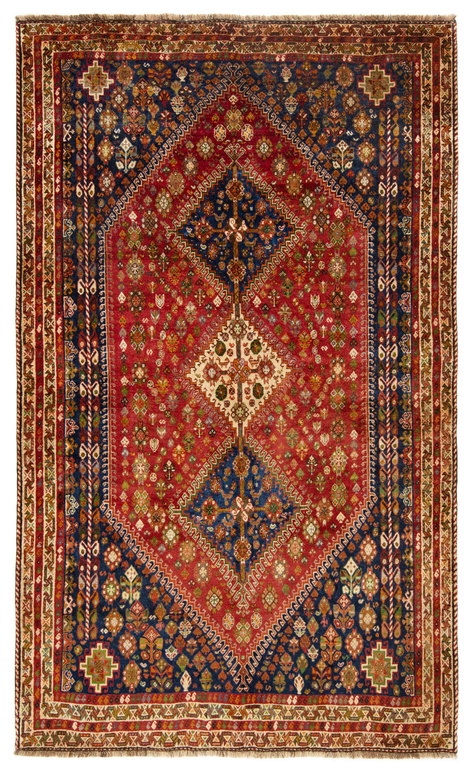 Alfombra persa Shiraz Qashqai | 286 x 175 cm