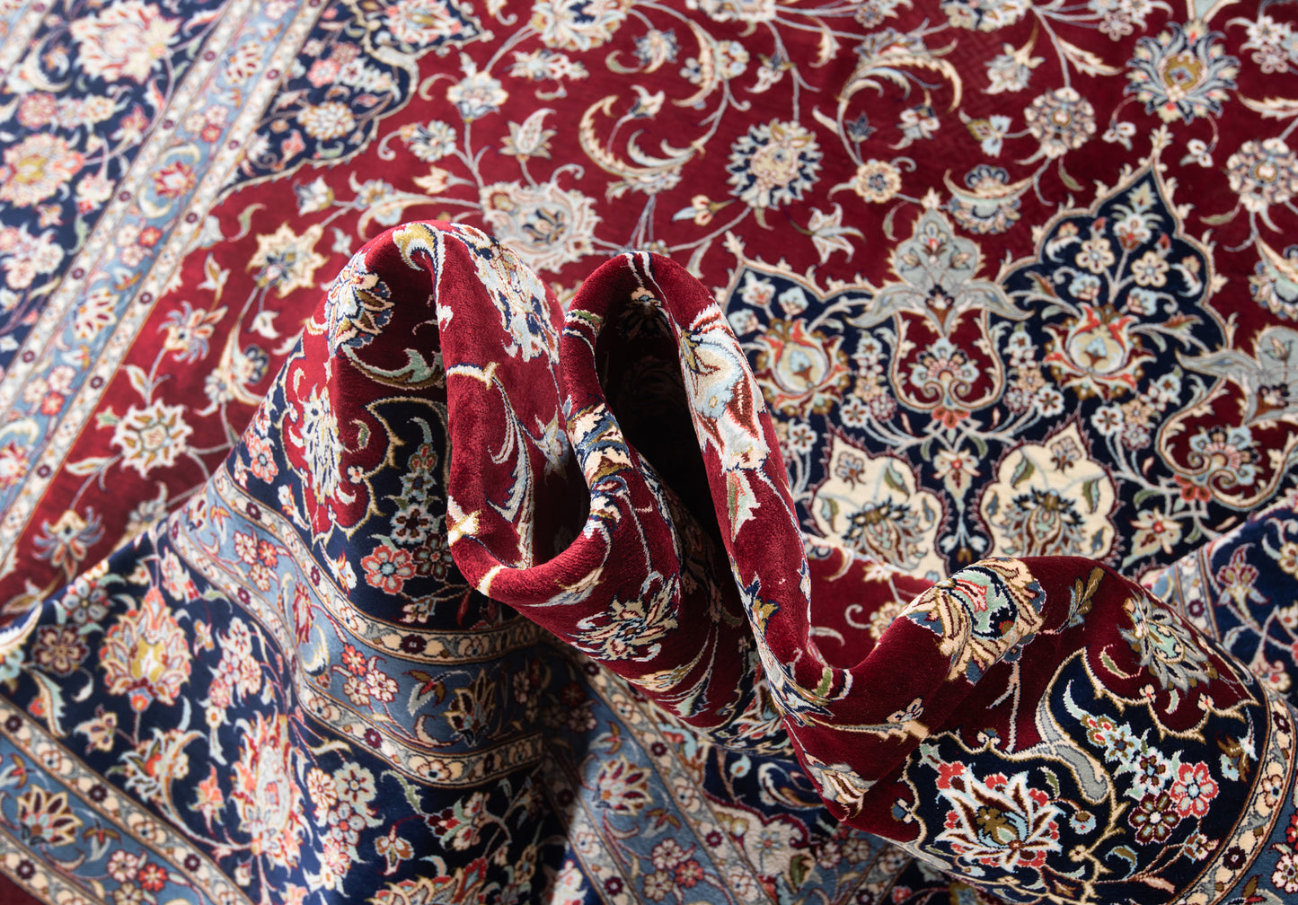 Alfombra persa Kashan Silk Moradi | 306 x 197 cm