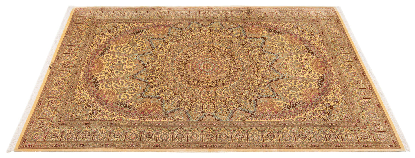 Alfombra persa Qom Silk Kazemi | 304 x 197 cm
