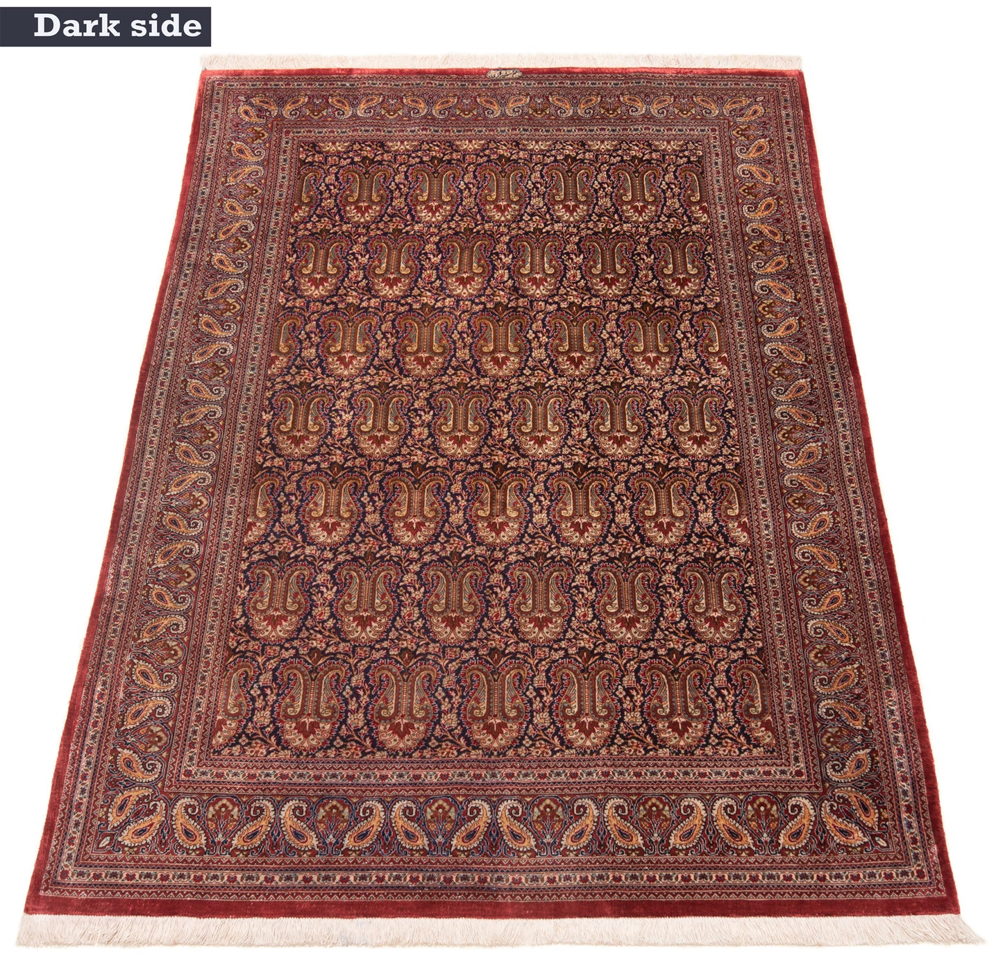 Alfombra persa de seda Qom | 149 x 98 cm