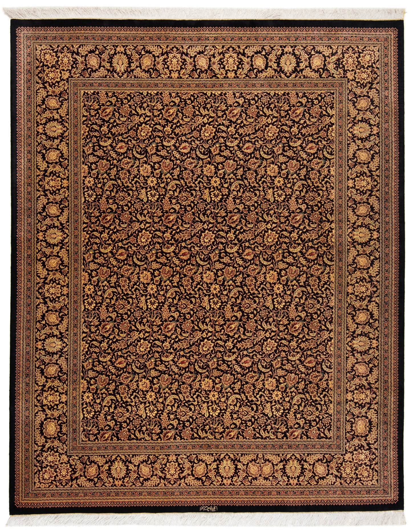 Alfombra persa Qom Silk Khaleghi | 247 x 199 cm