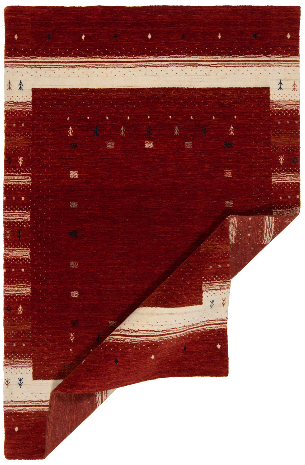 Alfombra de Handloom | 181 x 123 cm