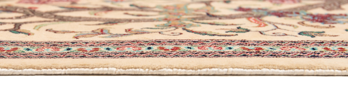 Alfombra persa de seda Qom | 80 x 52 cm