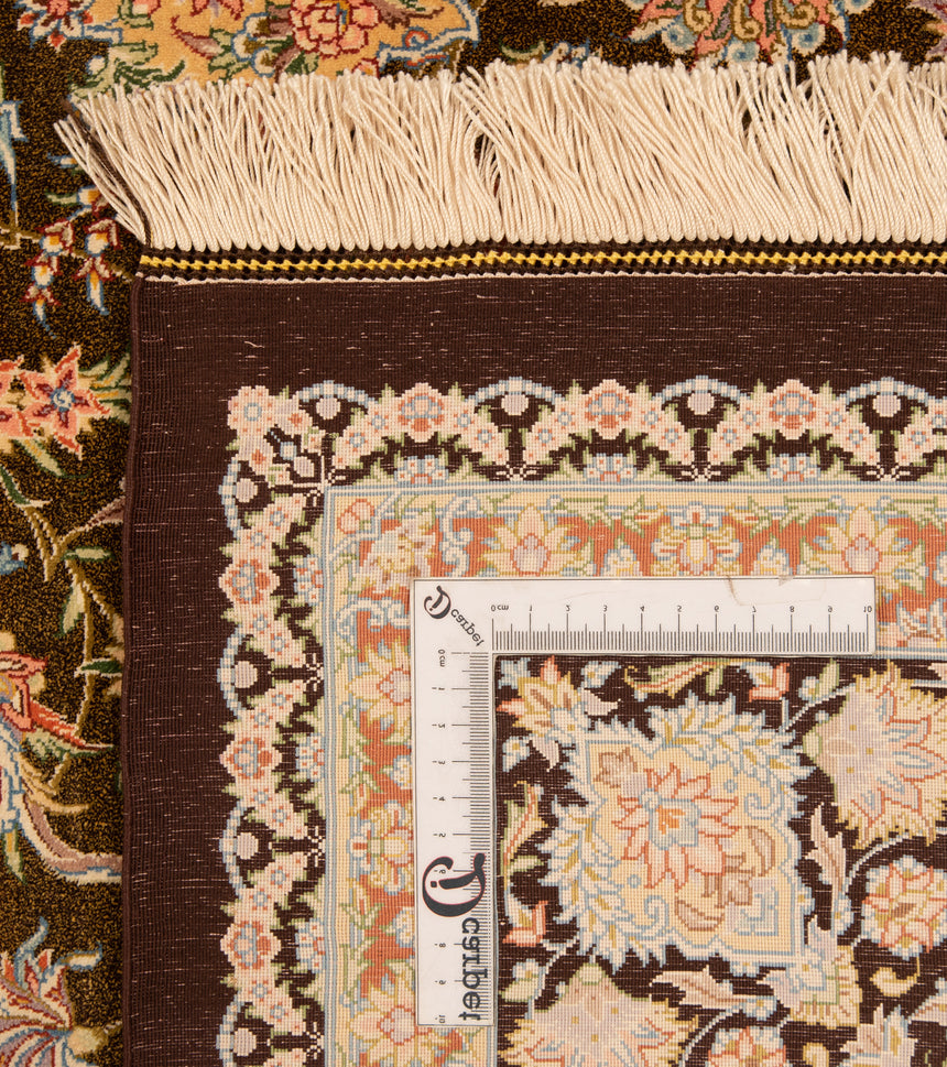 Qom Silk Samadi Persian Rug | 201 x 132cm