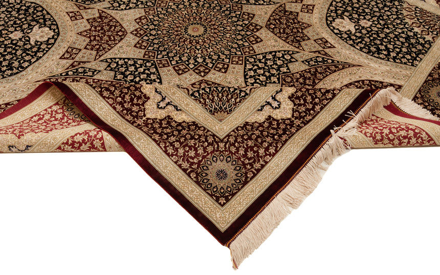 Persian Qom Silk Kazemi Rug | 197 x 195cm