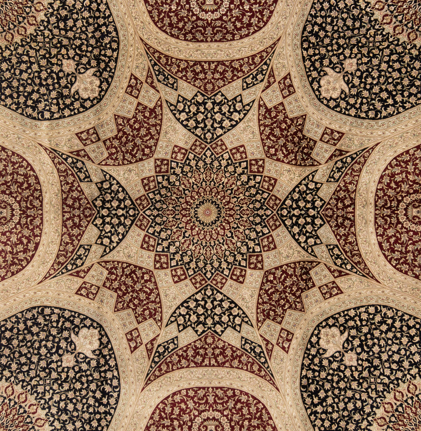 Persian Qom Silk Kazemi Rug | 197 x 195cm