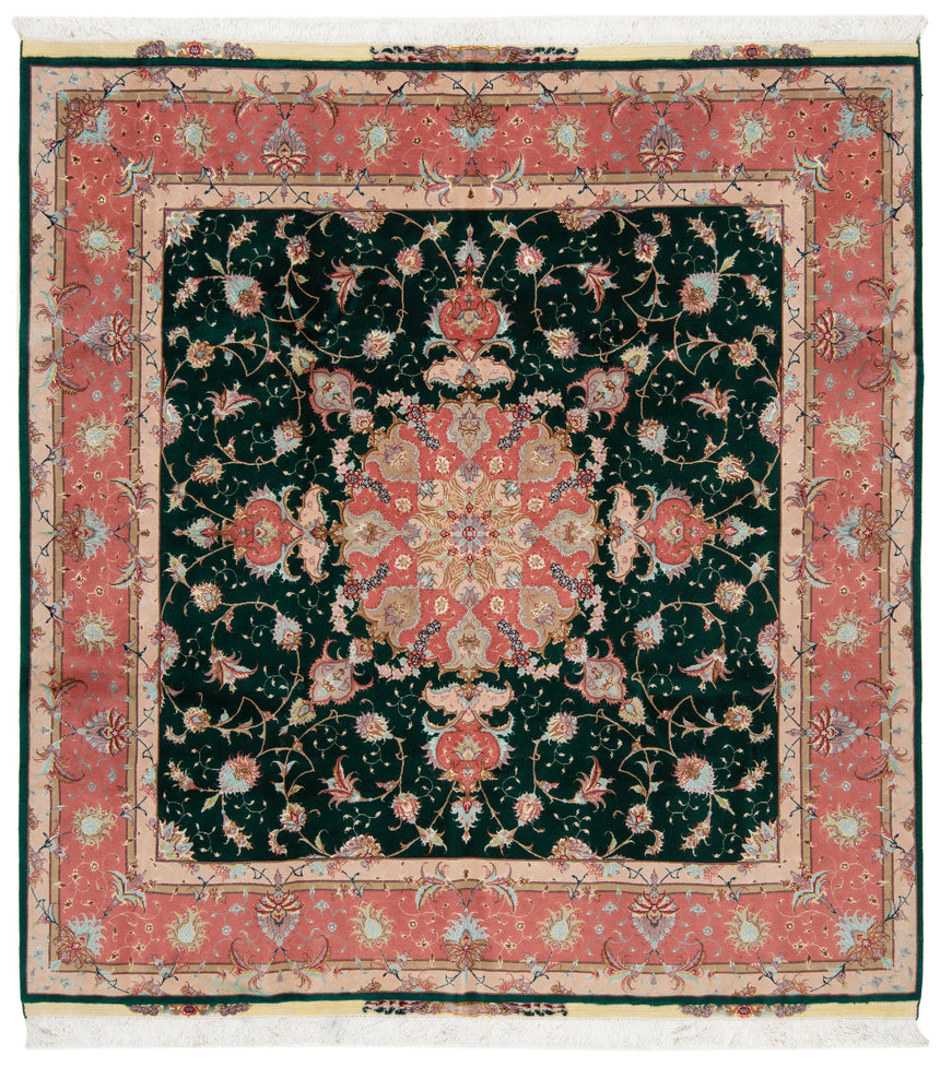 Alfombra persiana Tabriz 50Raj | 209 x 199 cm