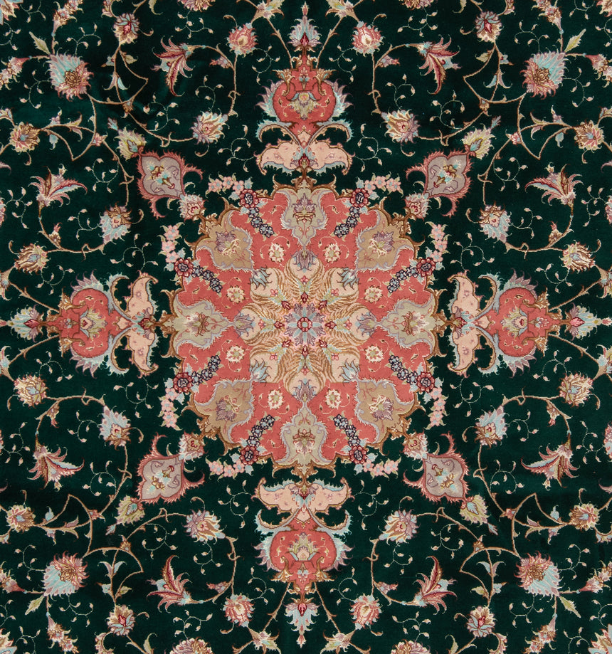 Alfombra persiana Tabriz 50Raj | 209 x 199 cm