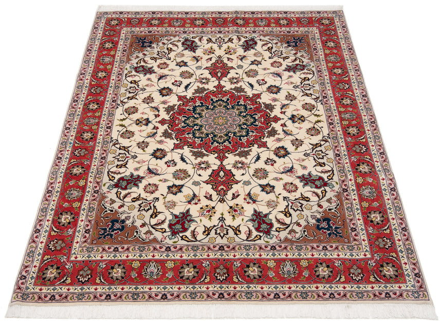 Alfombra persiana Tabriz 50Raj | 203 x 156 cm
