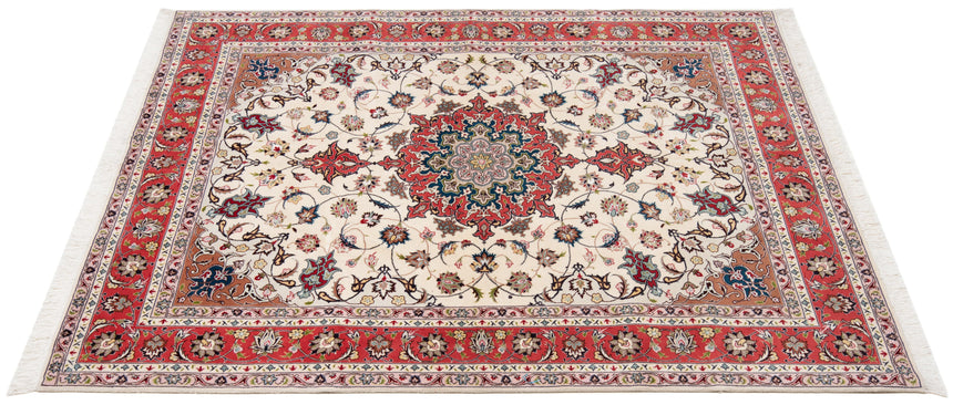 Alfombra persiana Tabriz 50Raj | 203 x 156 cm