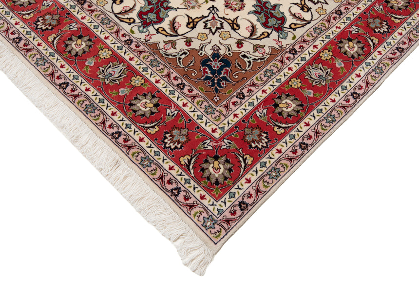 Alfombra persiana Tabriz 50Raj | 203 x 156 cm