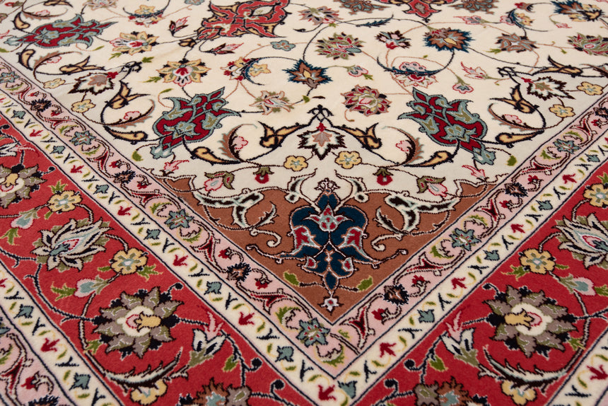 Alfombra persiana Tabriz 50Raj | 203 x 156 cm