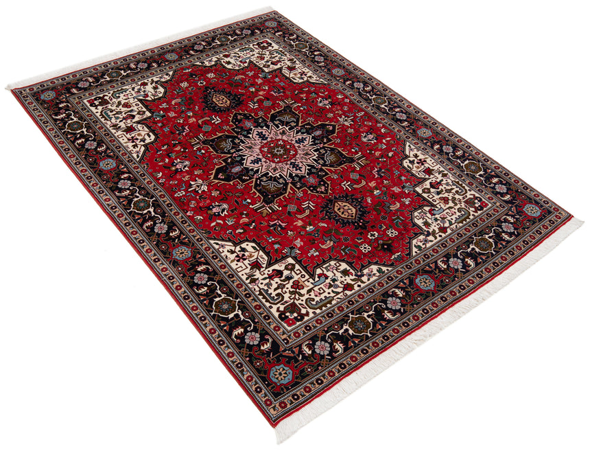 Alfombra persiana Tabriz 50Raj | 207 x 155 cm