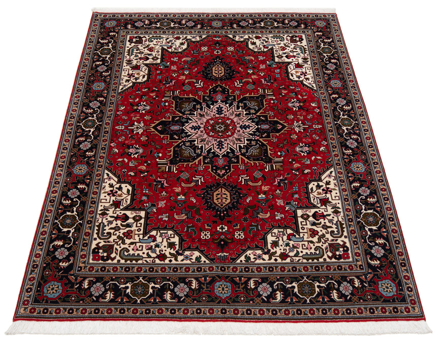 Alfombra persiana Tabriz 50Raj | 207 x 155 cm