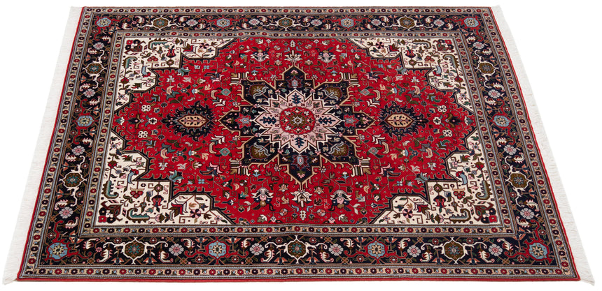 Alfombra persiana Tabriz 50Raj | 207 x 155 cm