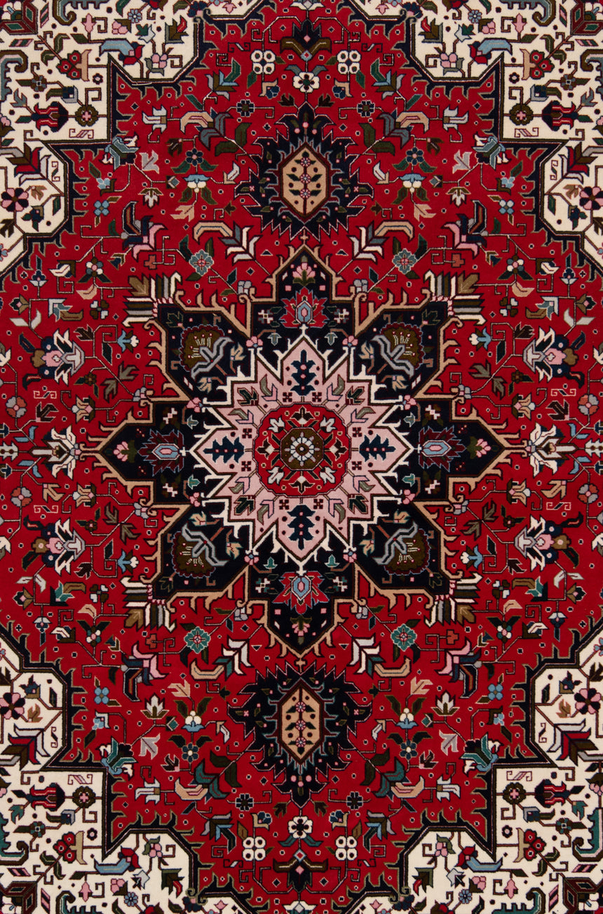 Alfombra persiana Tabriz 50Raj | 207 x 155 cm