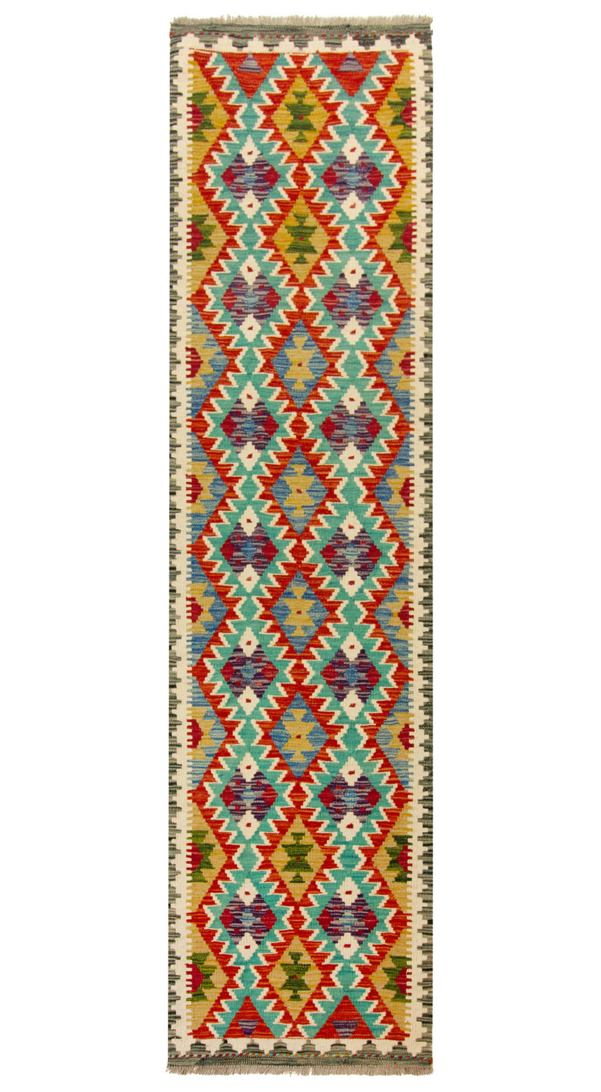 Kilim Afgano | 251 x 65 cm