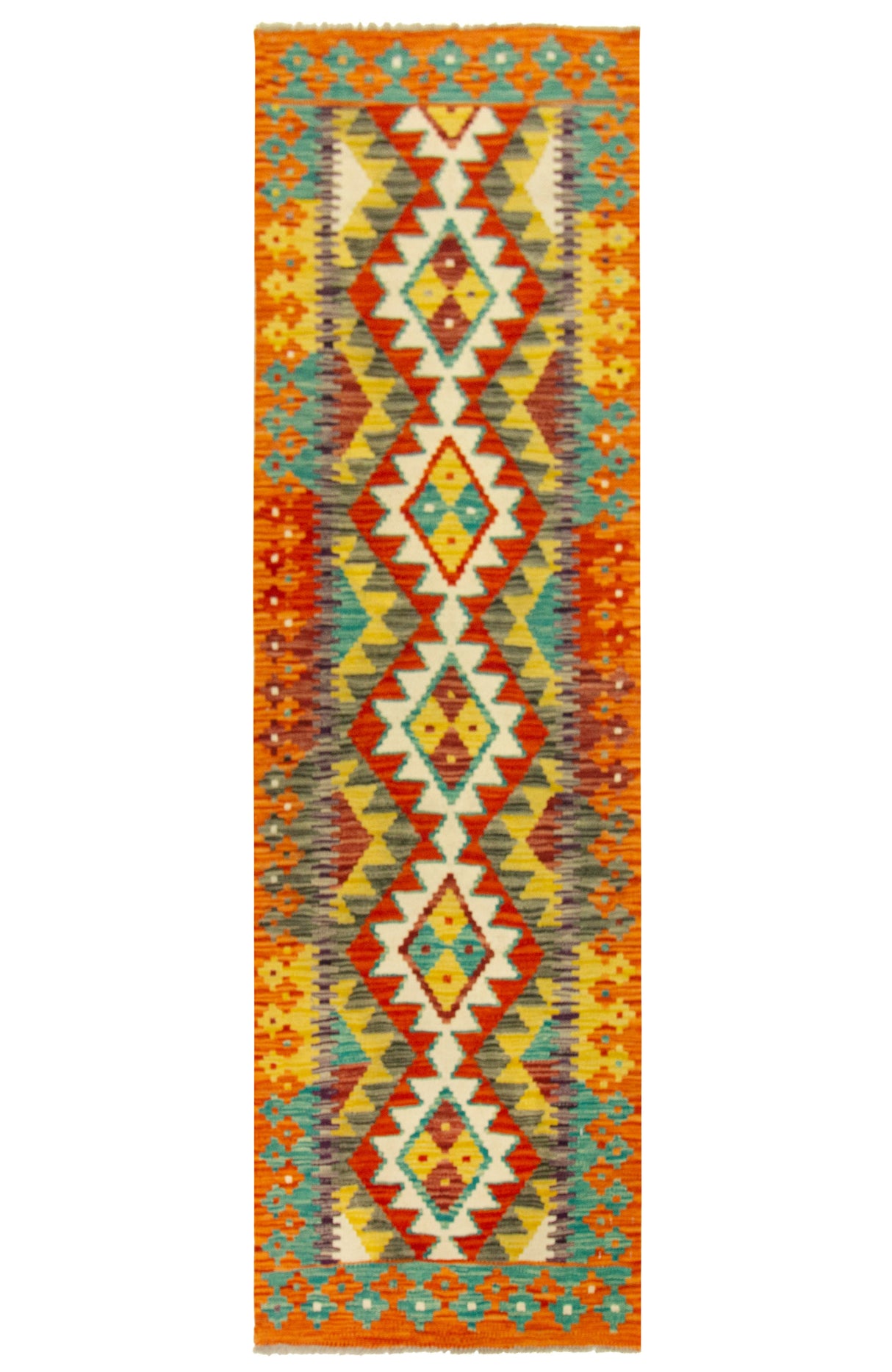 Kilim Afgano | 204 x 63 cm