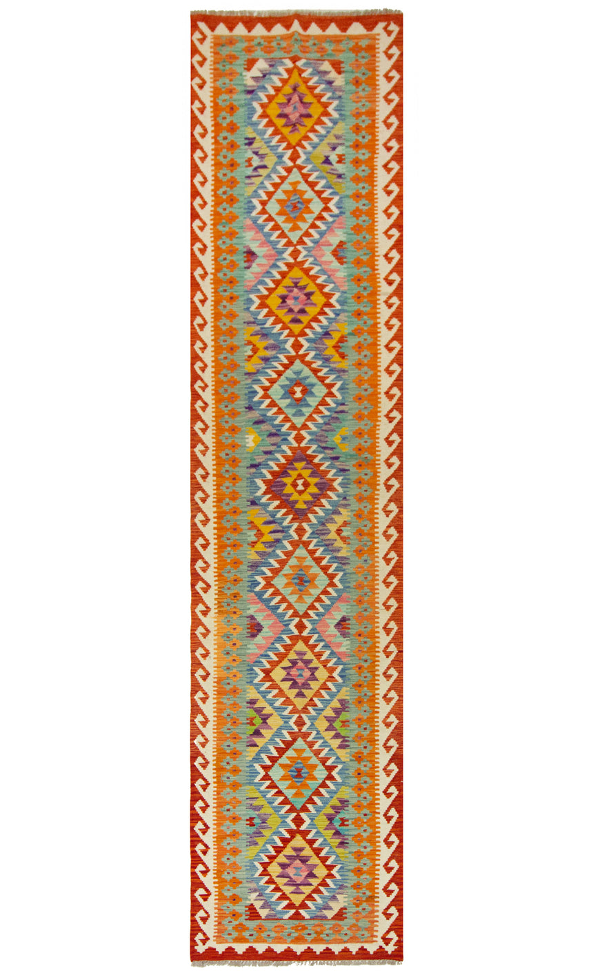 Kilim Afgano | 385 x 81 cm