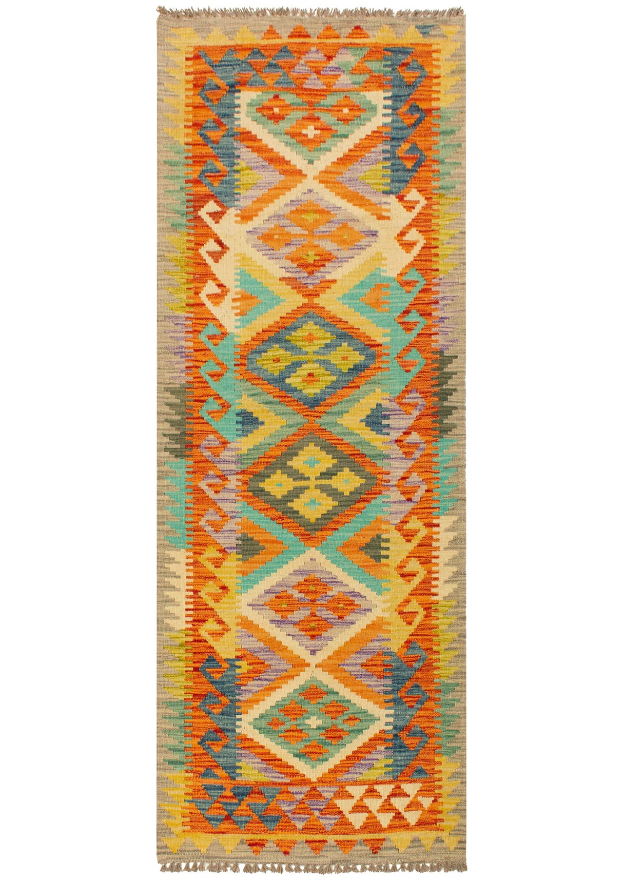 Kilim Afghan | 202 x 74 cm