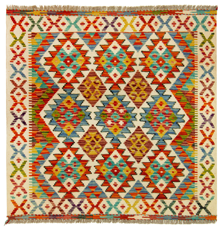 Kilim Afgano | 102 x 99 cm